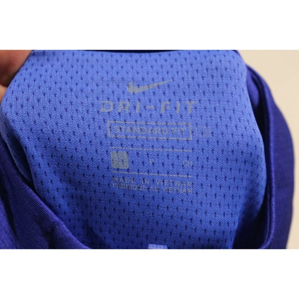 Nike Women Sweatshirt Blue Mock Neck Dri Fit Size Small
